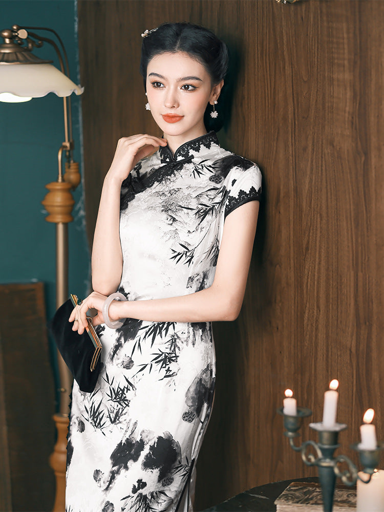 Magnolia Silk Cheongsam – Spring & Summer Style