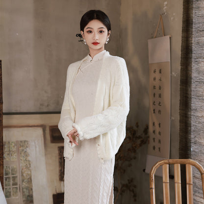 White Cheongsam Jacket